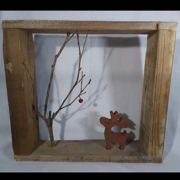 Deer and Apple - Picture 1 of 2